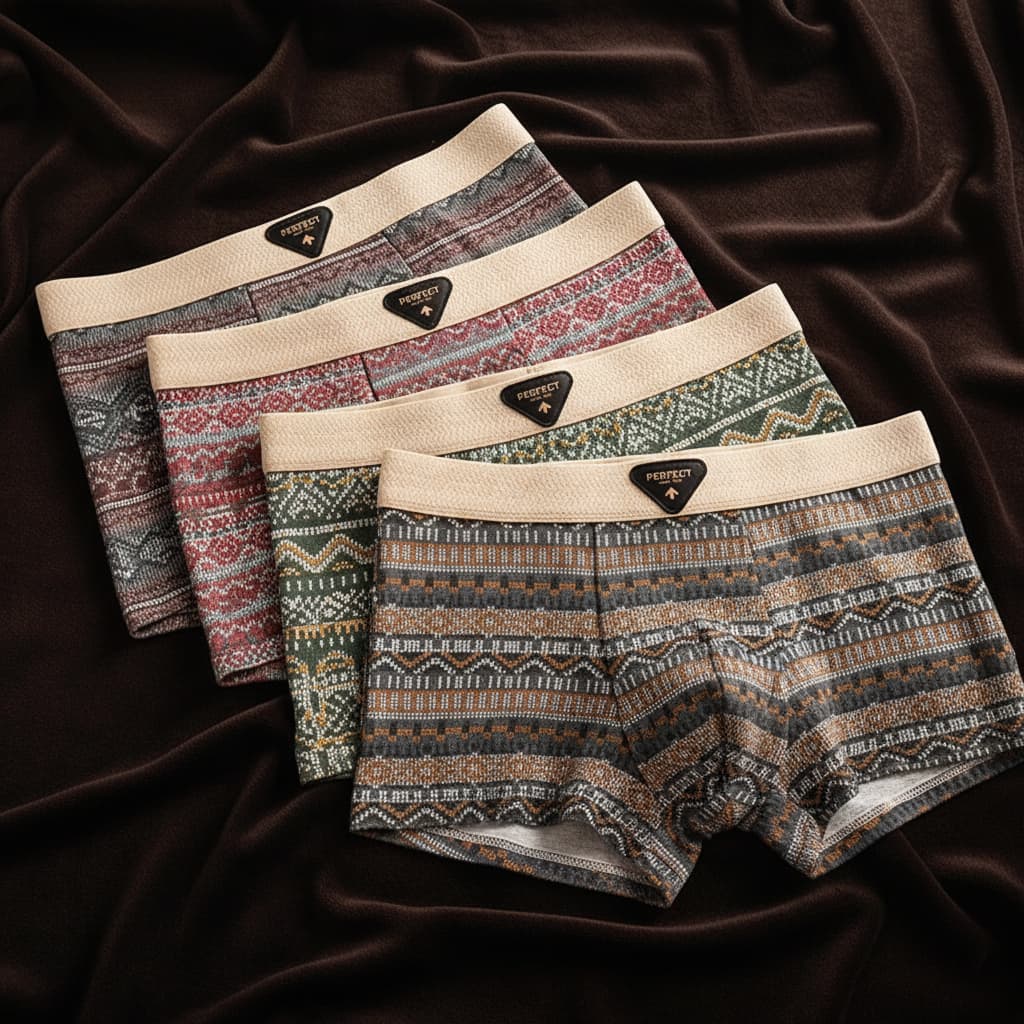 Porter Retro Cotton Boxer Briefs – 6pc Mixed Set (Get 2 Free)🎁