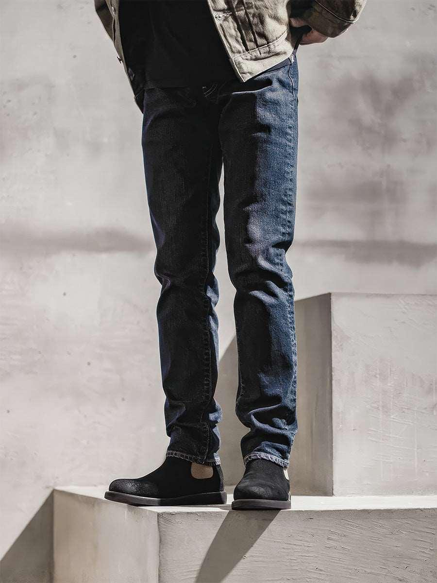 British Retro Grain Upper Chelsea Boots