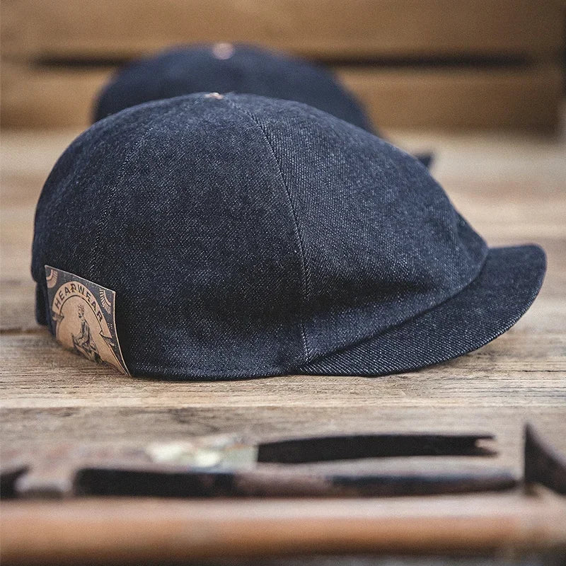 Boina Masculina Italiana Vintage - Azul Escuro