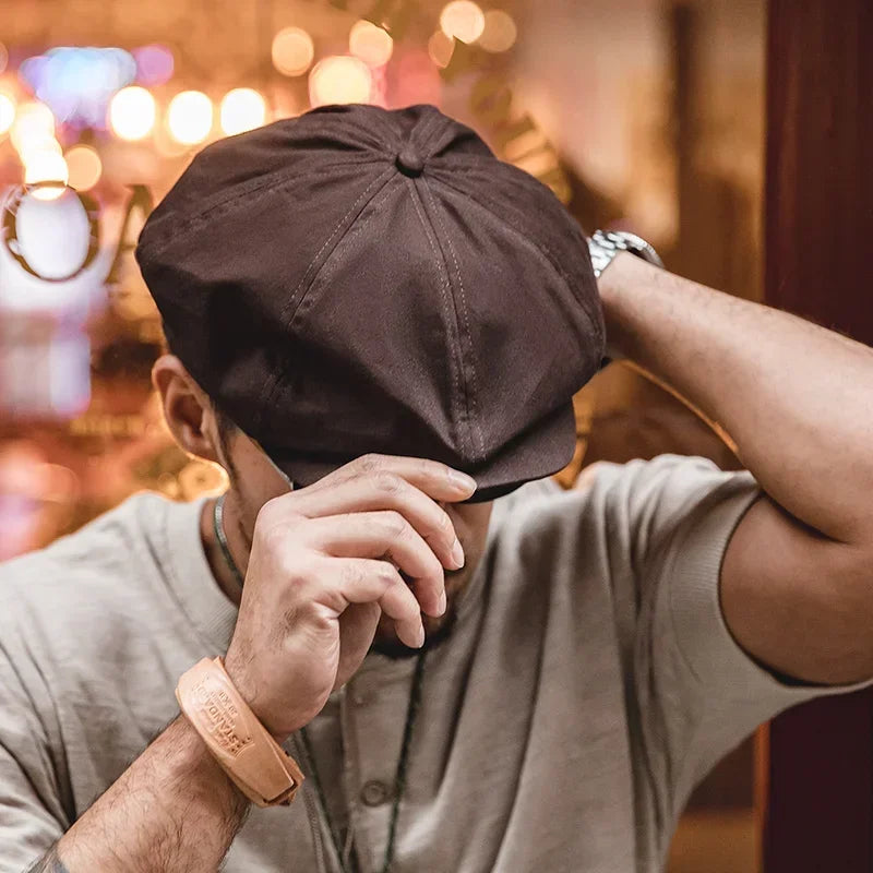 Boina Masculina Retrô Italiana - Café