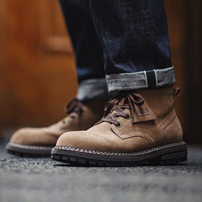 Bota Masculina De Couro