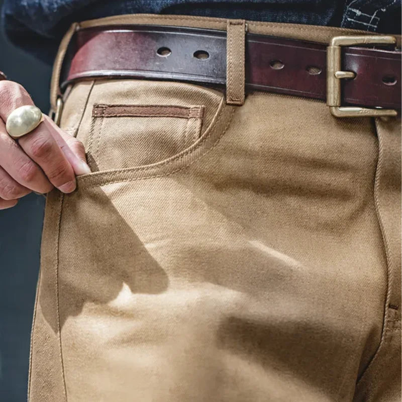 Calça Jeans Masculina - Bege