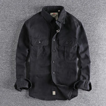 Camisa Manga Longa Masculina Gola Polo