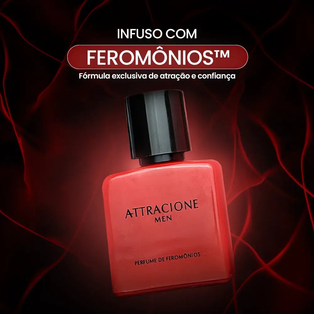 Exclusivo: Perfume Attracione Men – Com Feromônios Ativados | Leve 3, Pague 2 (50ml Cada)