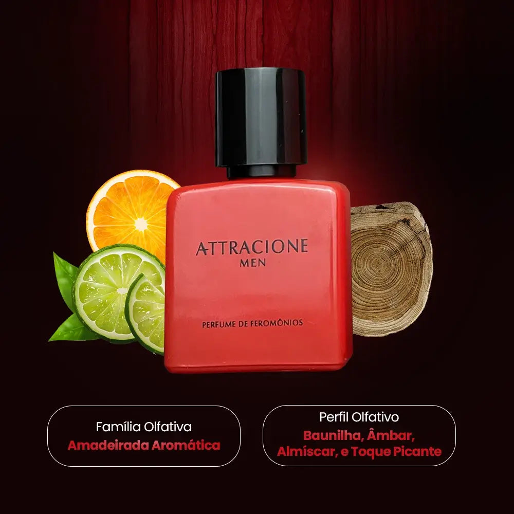 Exclusivo: Perfume Attracione Men – Com Feromônios Ativados | Leve 3, Pague 2 (50ml Cada)