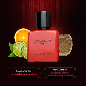 Exclusivo: Perfume Attracione Men – Com Feromônios Ativados | Leve 3, Pague 2 (50ml Cada)