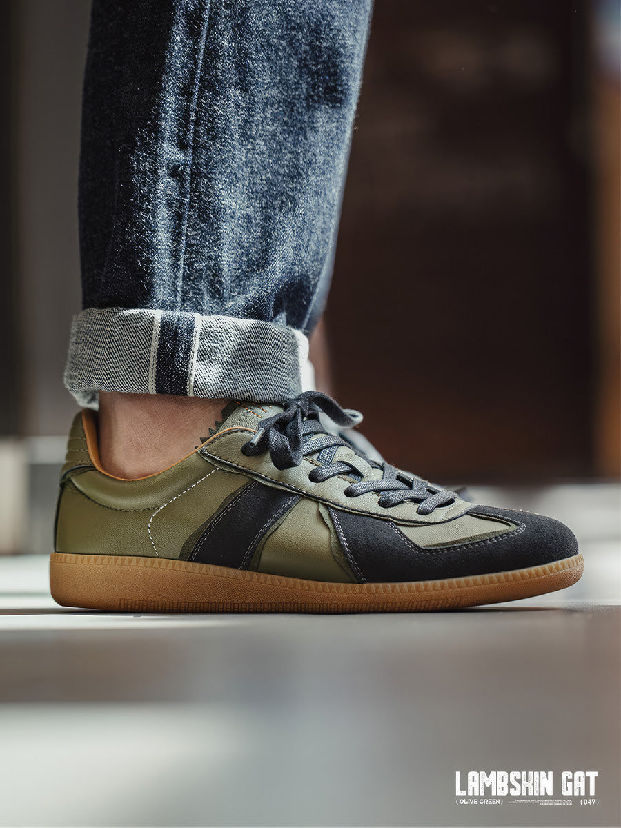 Lambskin German Army Trainer Shoes